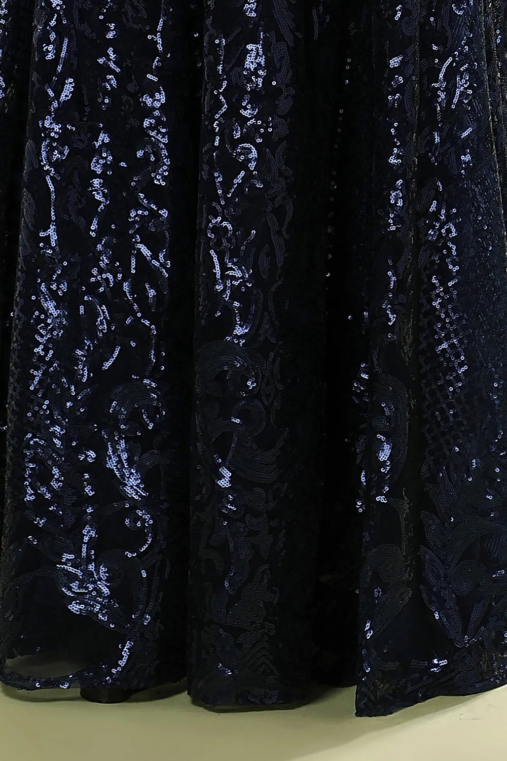 A-Line Navy Long Sleeves Mother Dress Sequins/Sparkling Wedding Guest Dresses