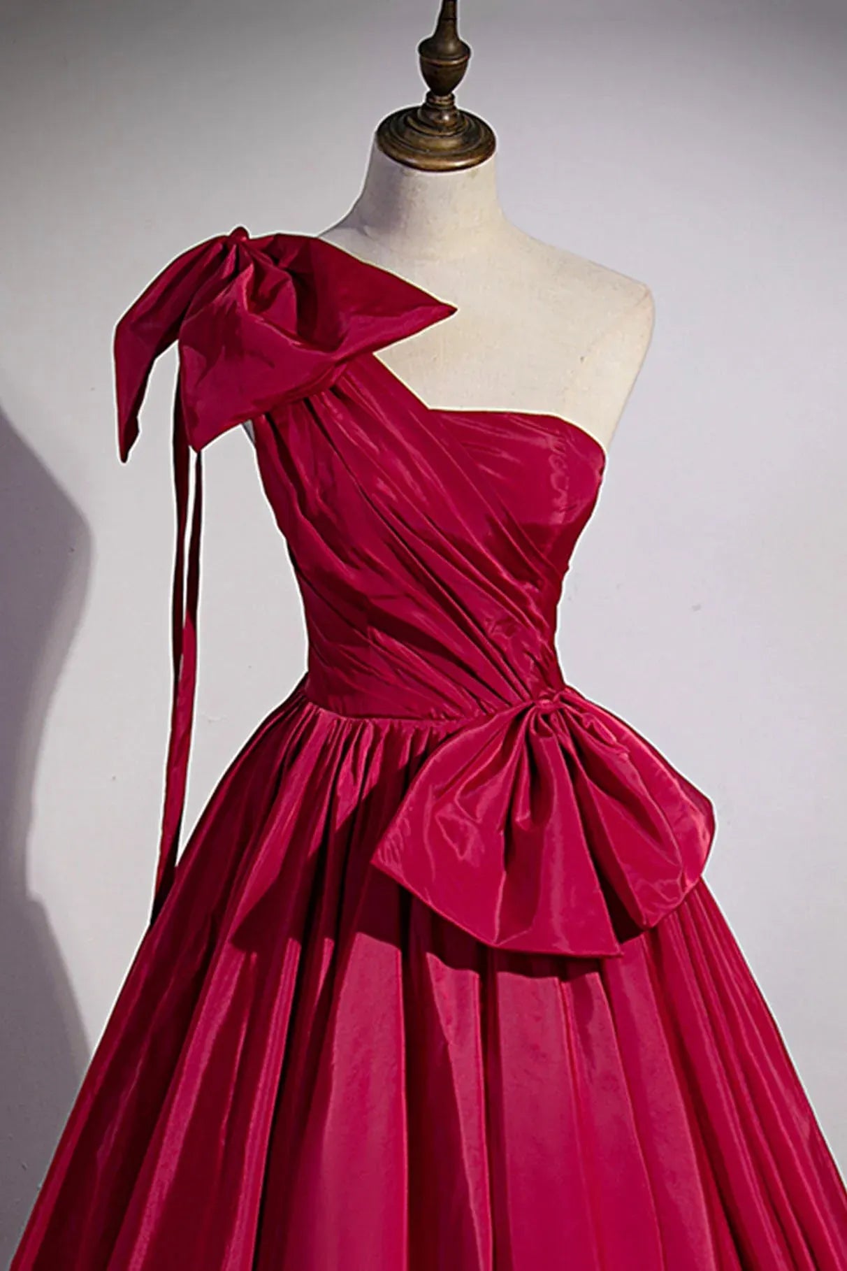 Beautiful A-Line One Shoulder Sleeveless Lace Up Floor Length Prom Dress