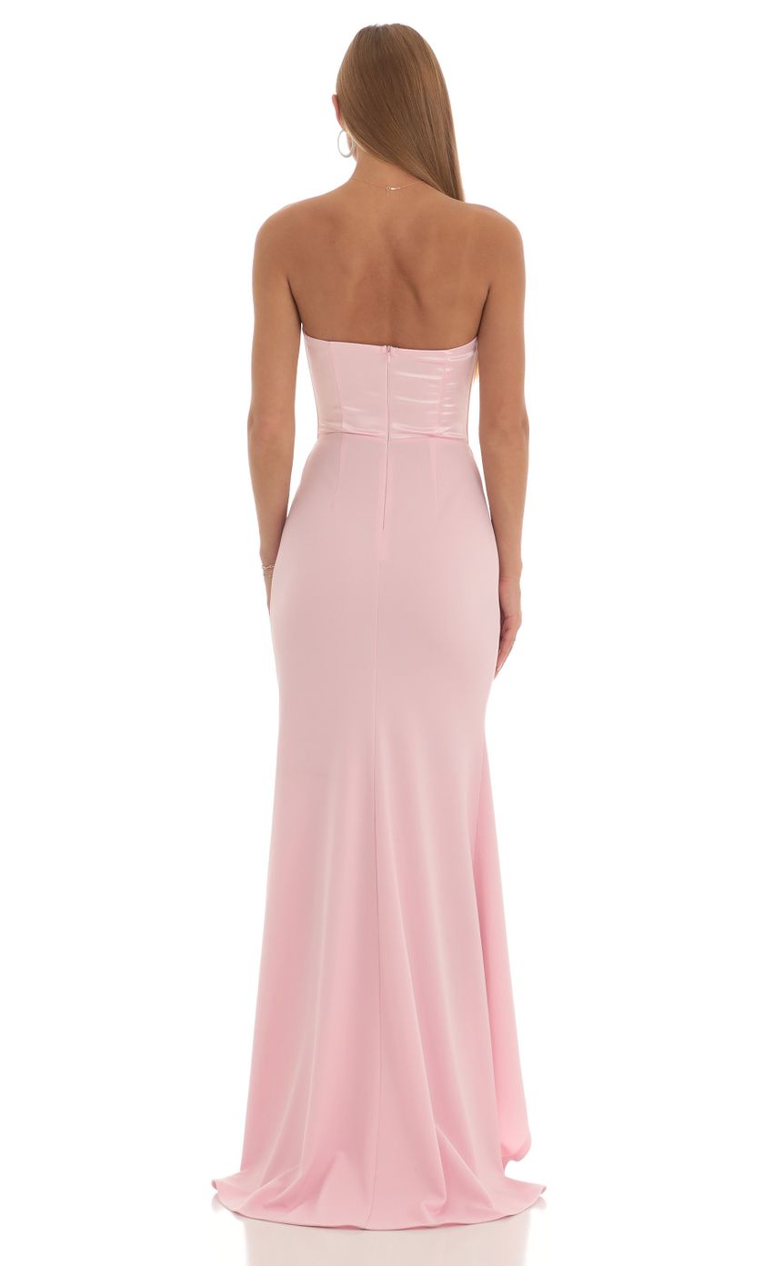 Chic Mermaid Sweetheart Strapless Cut-Out-Back Satin Floor-Length Prom Dresses