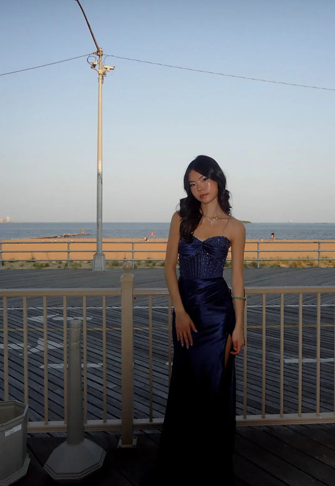 Classy Mermaid Sweetheart Sleeveless Pleated Satin Floor-Length Prom Dress
