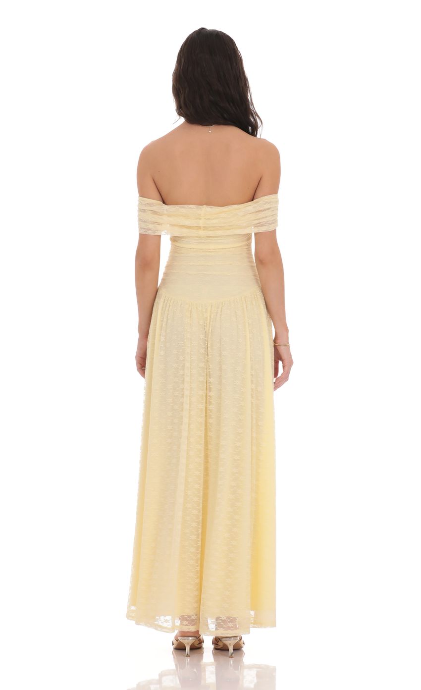 Dreamy A-Line Off-Shoulder Ruched Lace Floor-Length Prom Dresses