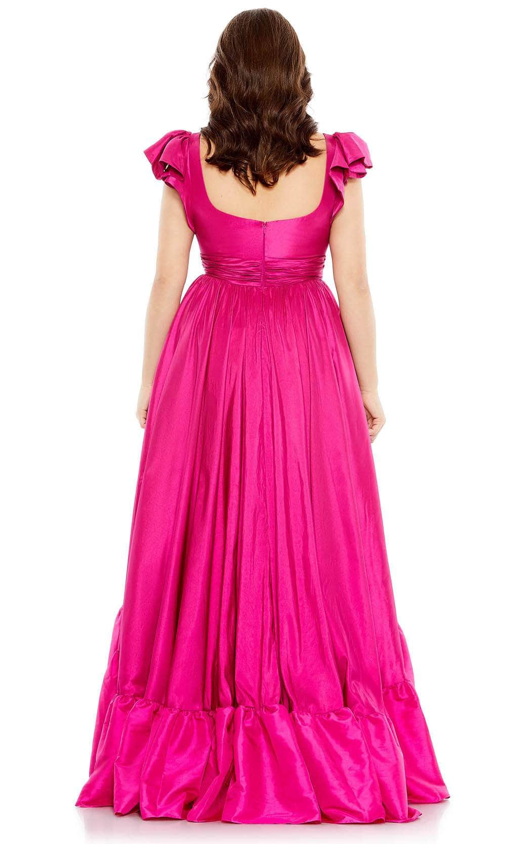 Dressesgowns Evening Dresses/ Flutter Sleeve Ruffle Scoop Back Floor Length Prom Evening Gown/ Prom Dresses Stores/Plus Size Dress Formal