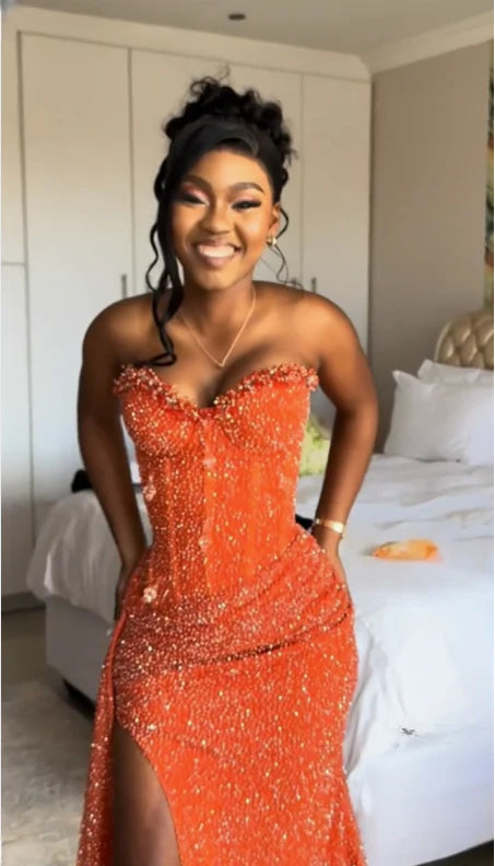 Elegant Mermaid Off the Shoulder Sleeveless Lace Up Floor-Length Prom Dress