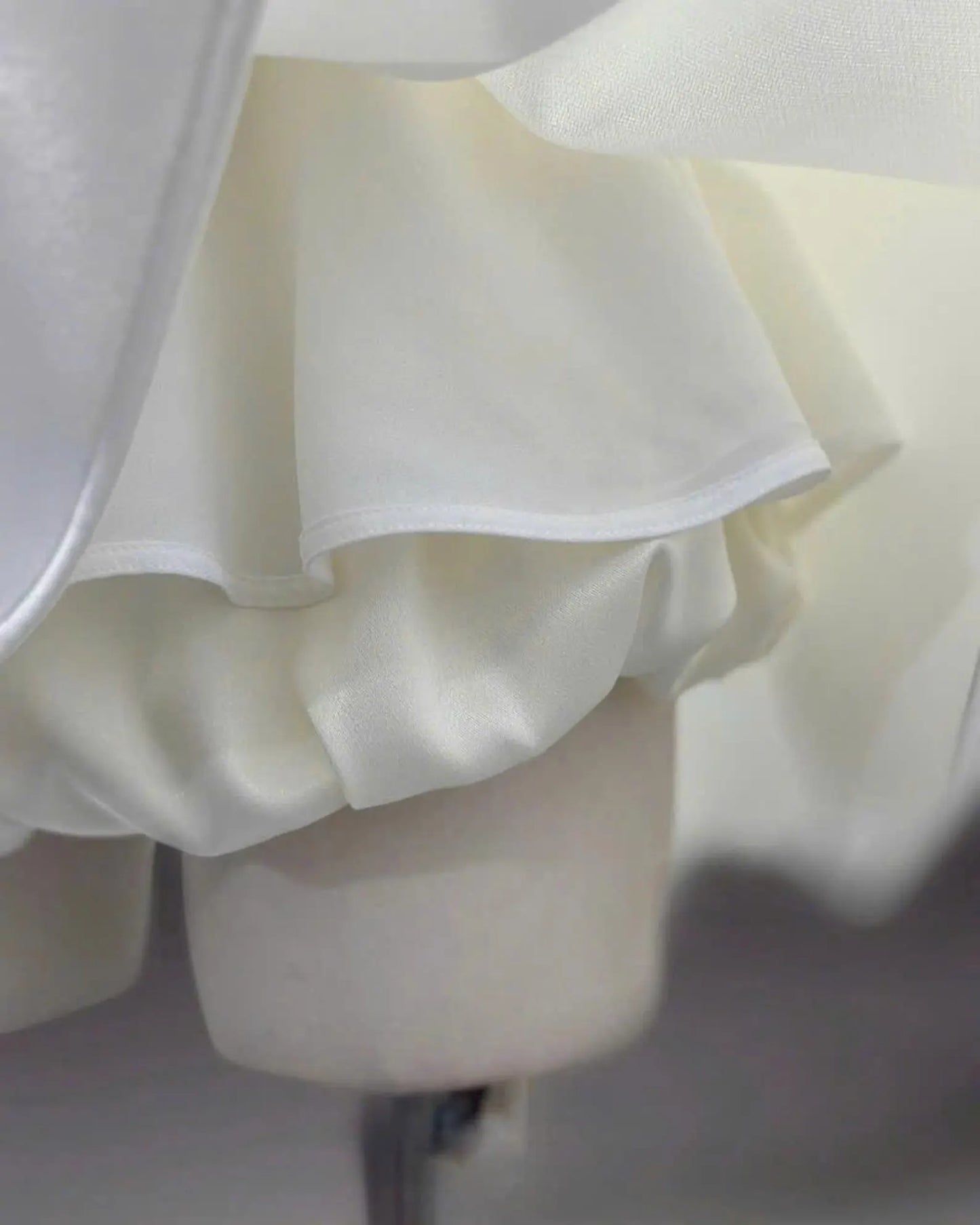 Elegant A-Line Cowl Neck Playful Structured Ivory Mini Homecoming Dresses