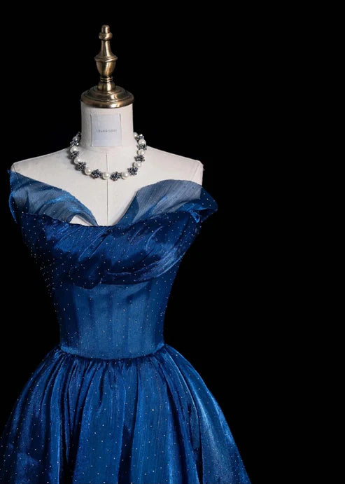 Fairy A-Line Strapless Sleeveless Back Zip Long Evening Dress