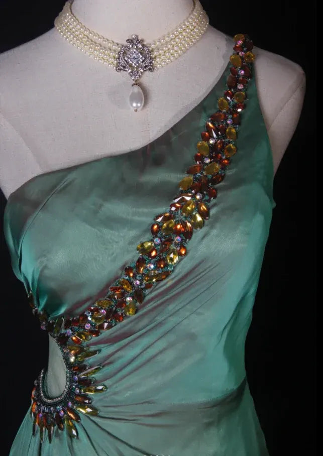 Glamorous Sheath One-shoulder Ruched Evening Dress For Female Guests Hot Sale