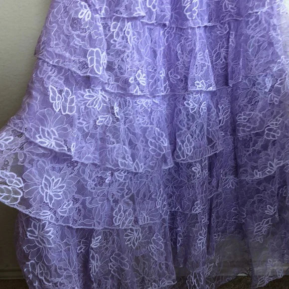 Quyihu Dress Purple Lace Long Prom Dress Backless Evening Dress Stunning Maxi Dress For Women