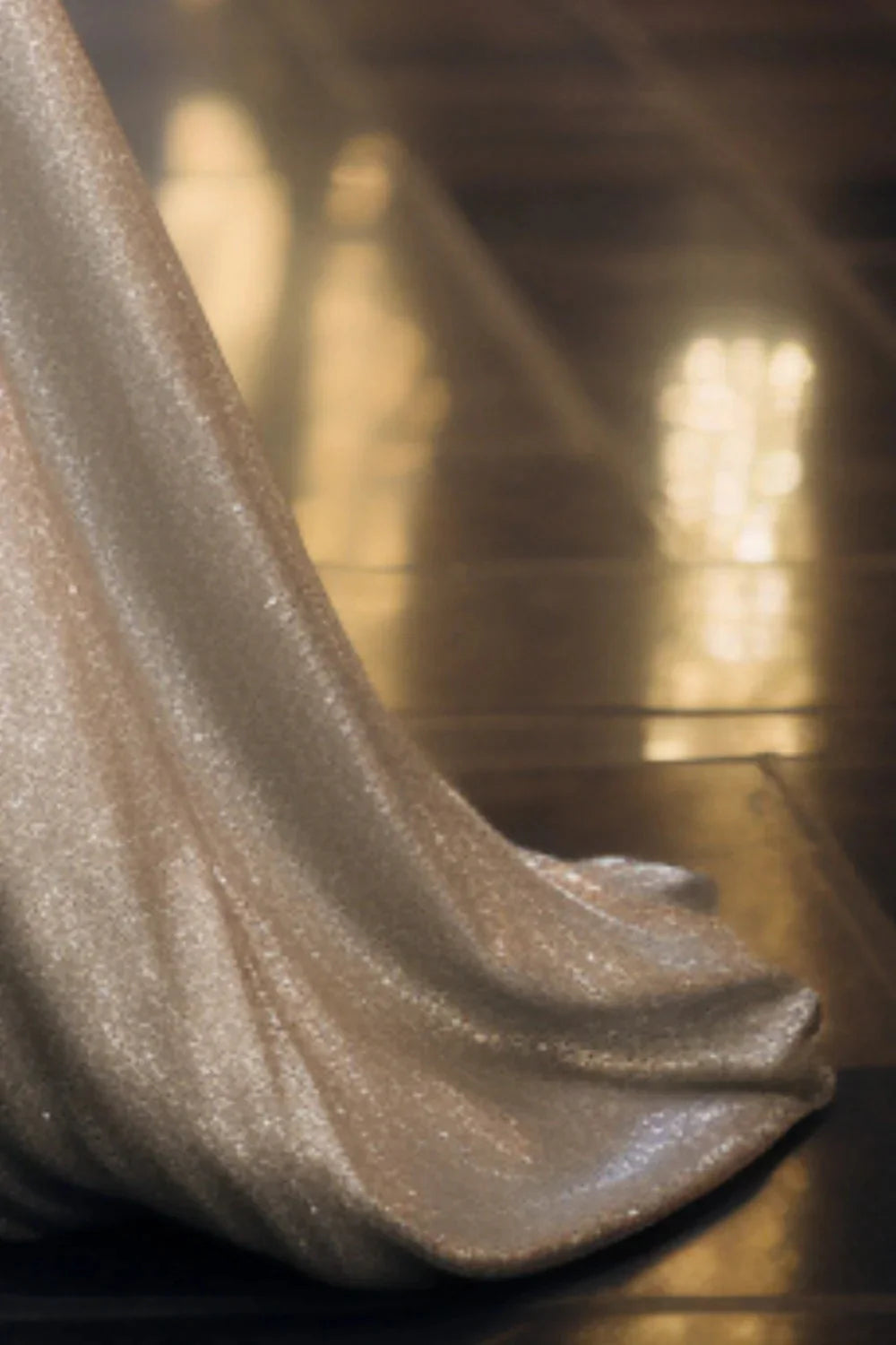 Shiny Long Halter Prom Dress