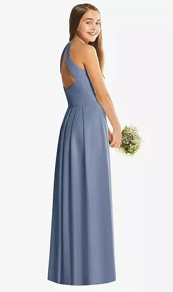 Social Junior Bridesmaid Style in Larkspur Blue