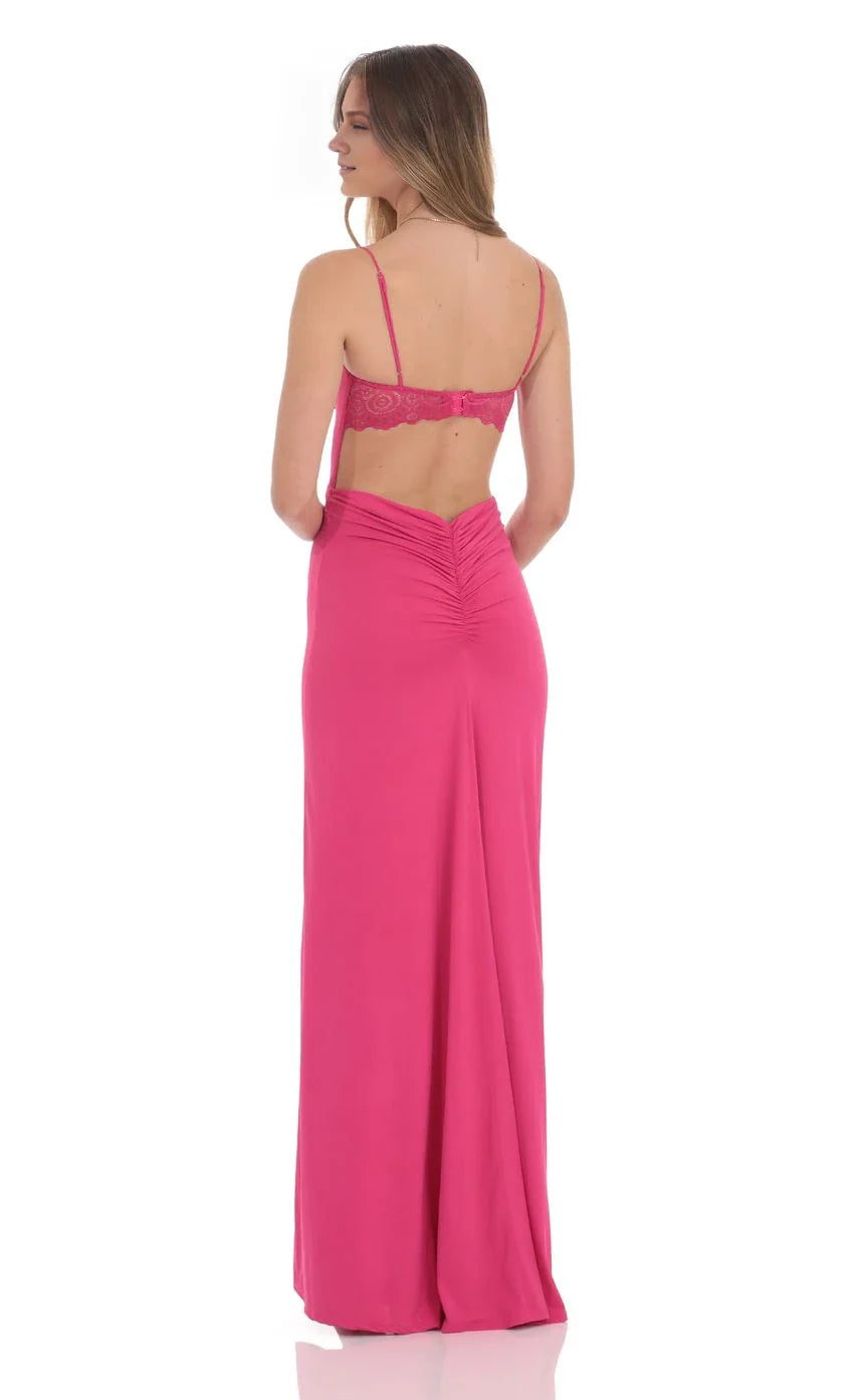 Vibrant Sheath Sweetheart-Spaghetti-Strap Lace-Back Floor-Length Prom Dresses