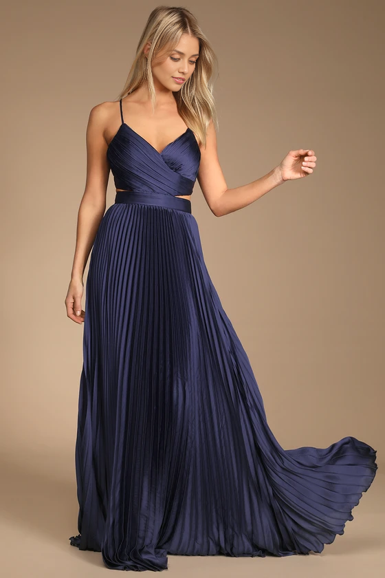 Quyihu Prom Dress In Store Got the Glam Wine Red Pleated Cutout Maxi Dress Formal Women's Dresses