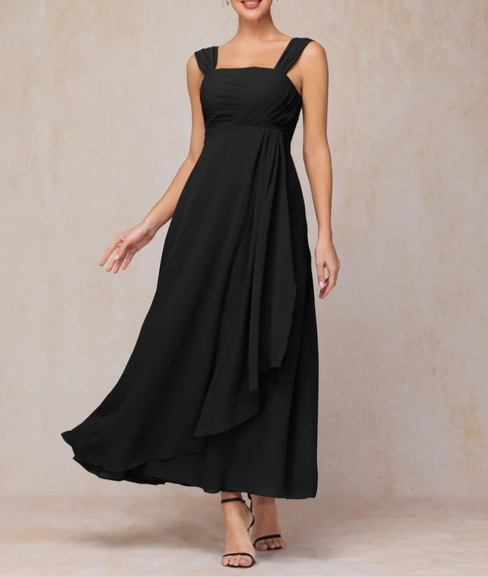 Two Pieces Ankle Length Chiffon Mother Of The Bride Dress