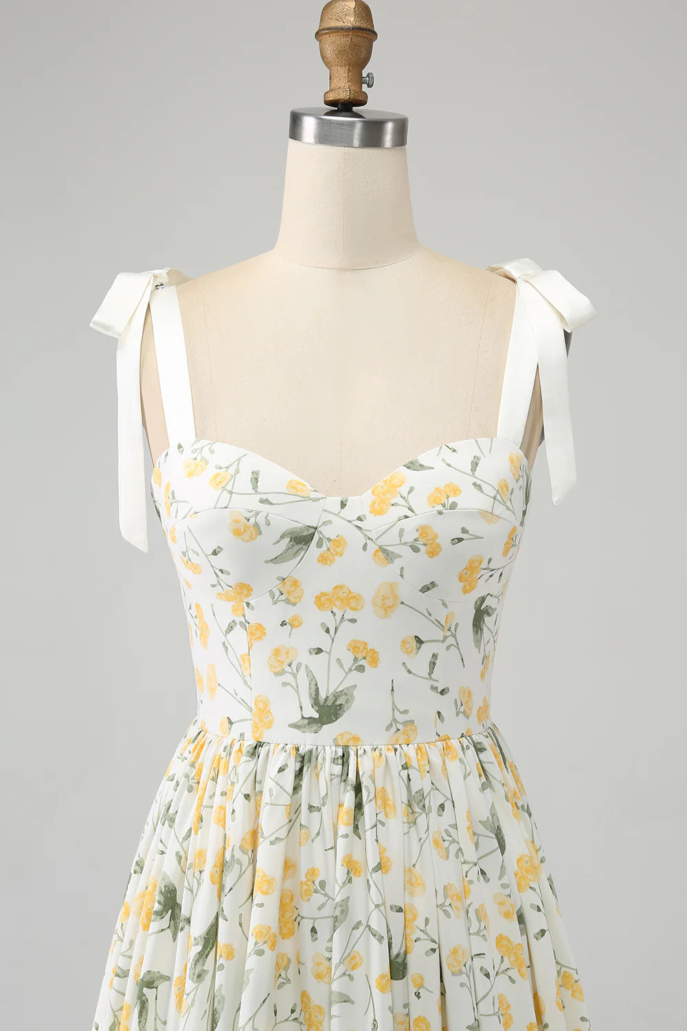 A-Line Floral Long Sweetheart Floor-length Prom Dress