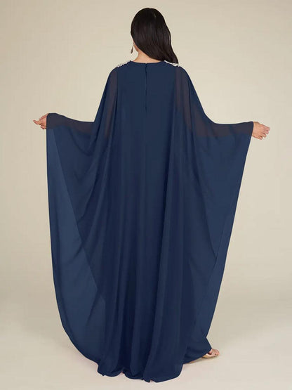 Chiffon Mother of the Bride Dresse V-Neck Sleeveless A-Line Applique Wedding Guest Dresses