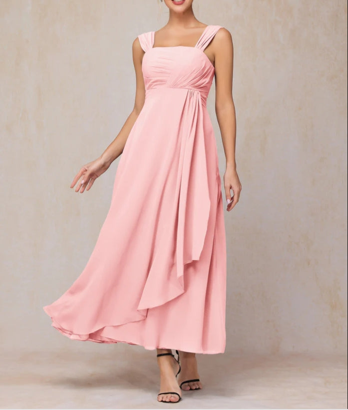 Two Pieces Ankle Length Chiffon Mother Of The Bride Dress