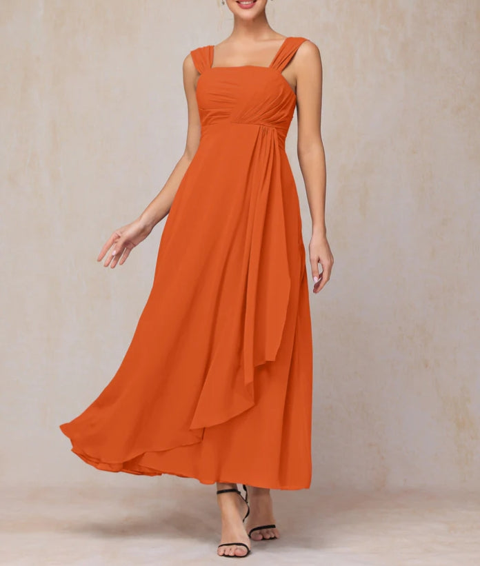 Two Pieces Ankle Length Chiffon Mother Of The Bride Dress