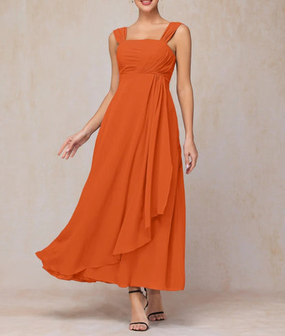 Two Pieces Ankle Length Chiffon Mother Of The Bride Dress