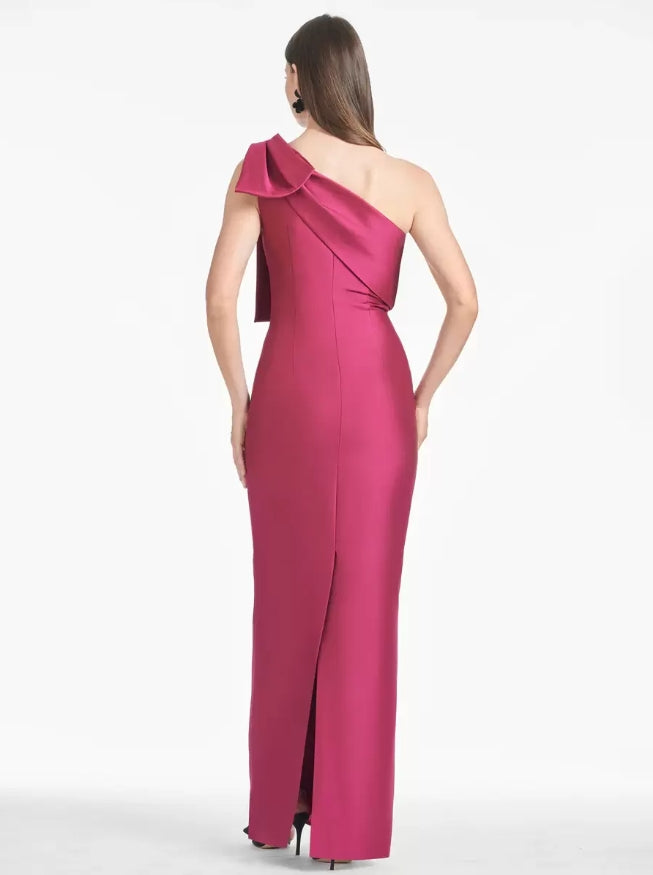 Sleeveless Sheath Mother of the Bride Dresse Bows Floor-Length Guest Dresses