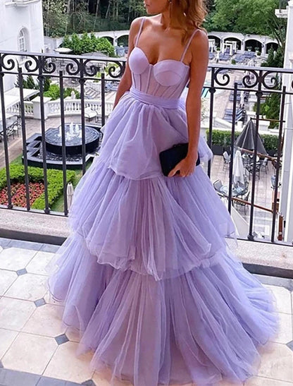 Ball Gown Prom Dresses Sweetheart Tulle Backless with Pleats Ruched