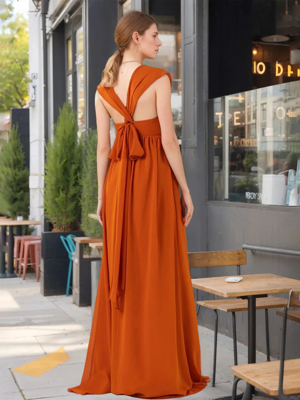 A-Line Princess Sweetheart Neck Sleeveless Floor-Length Bridesmaid Dresses with Ruffles