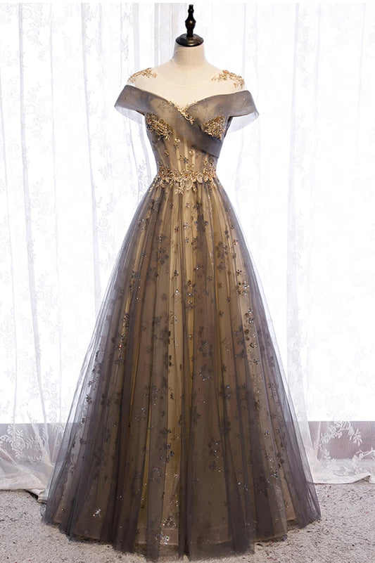 Beautiful A-Line Scoop Neck Sleeveless Lace Up Floor-Length Prom Dress