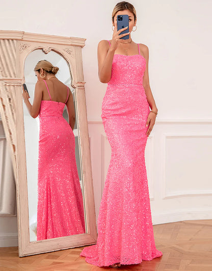Sequins/Sparkling Long Dress Mermaid Prom Dress