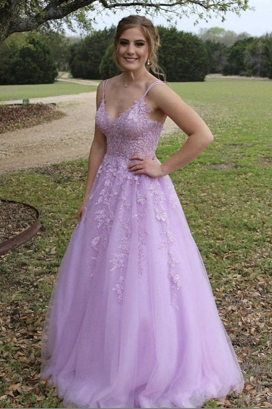 Charming A-Line Off the Shoulder Sleeveless Lace Up Floor-Length Prom Dress