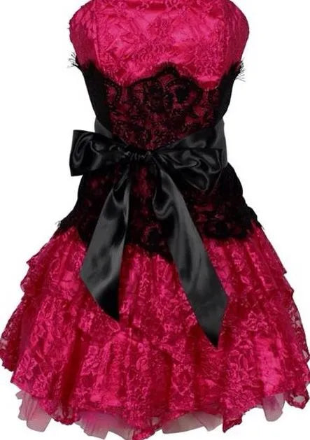 Charming A Line Strapless Sleeveless Lace Short-Mini Homecoming Dress