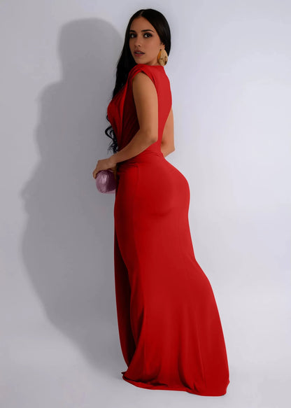 Charming Mermaid V Neck Sleeveless Backless Floor-Length prom dress for women