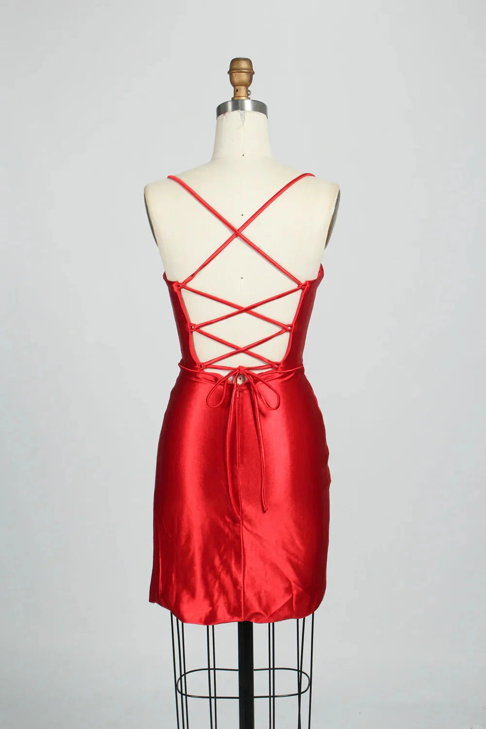 Cheap Short Satin Emerald Green Homecoming Dress Mini