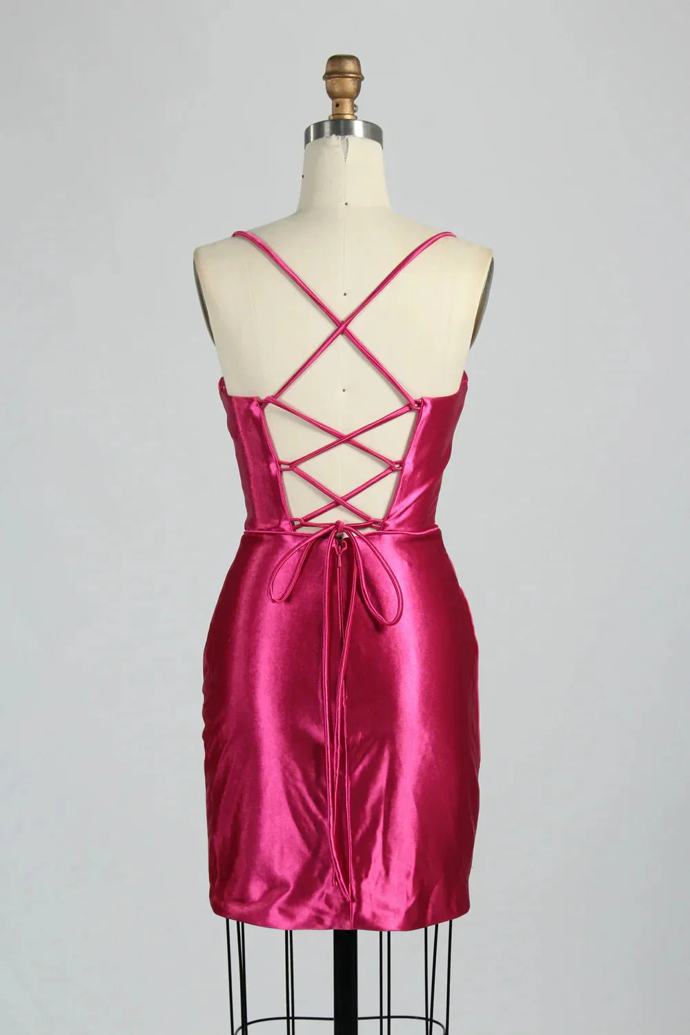 Cheap Short Satin Emerald Green Homecoming Dress Mini