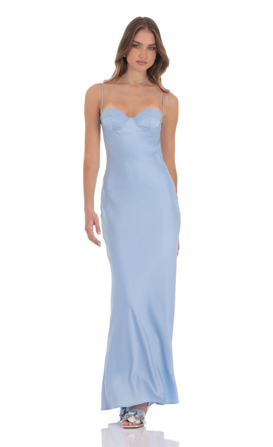 Chic Sheath Sweetheart Spaghetti-Strap Open-Back Satin Floor-Length Prom Dresses