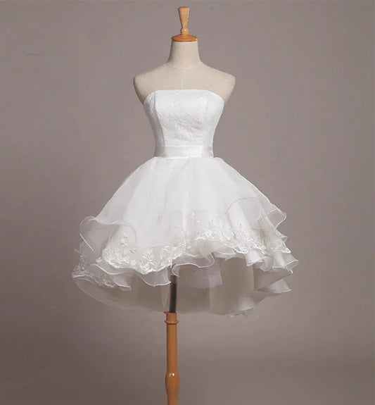 Cute A-Line Sweetheart Sleeveless Tulle Lace Short-Mini Homecoming Dress