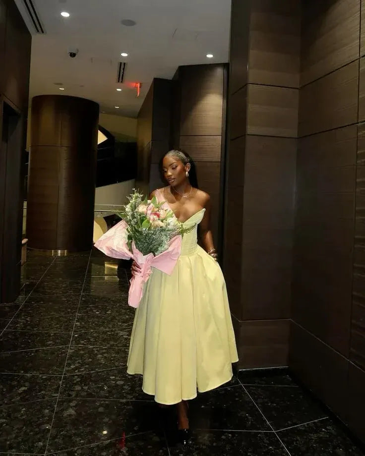 Cute Ball Gown Strapless Sleeveless Pleated Floor-Length Prom Dress