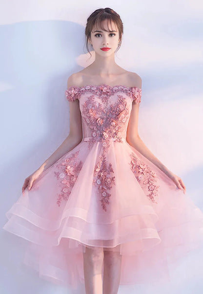Cute Lace Short Prom Dresses A-Line Homecoming Dresses