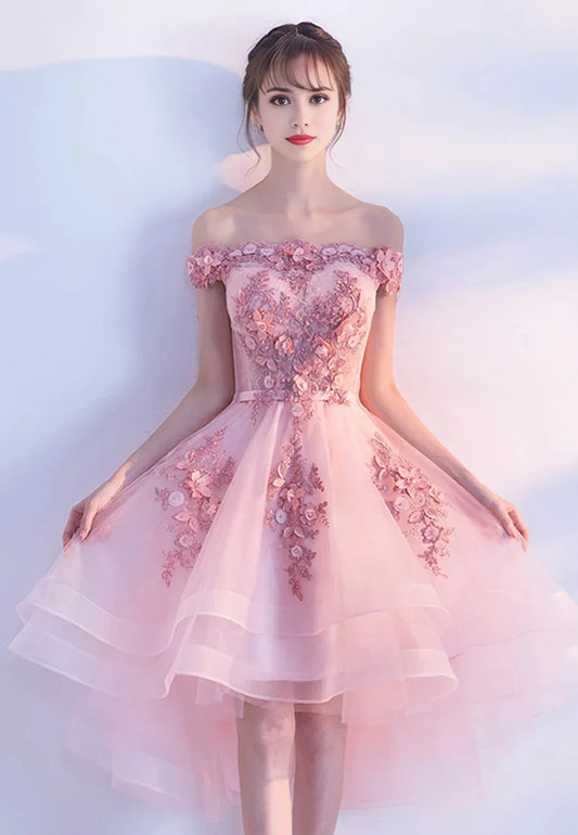 Cute Lace Short Prom Dresses A-Line Homecoming Dresses