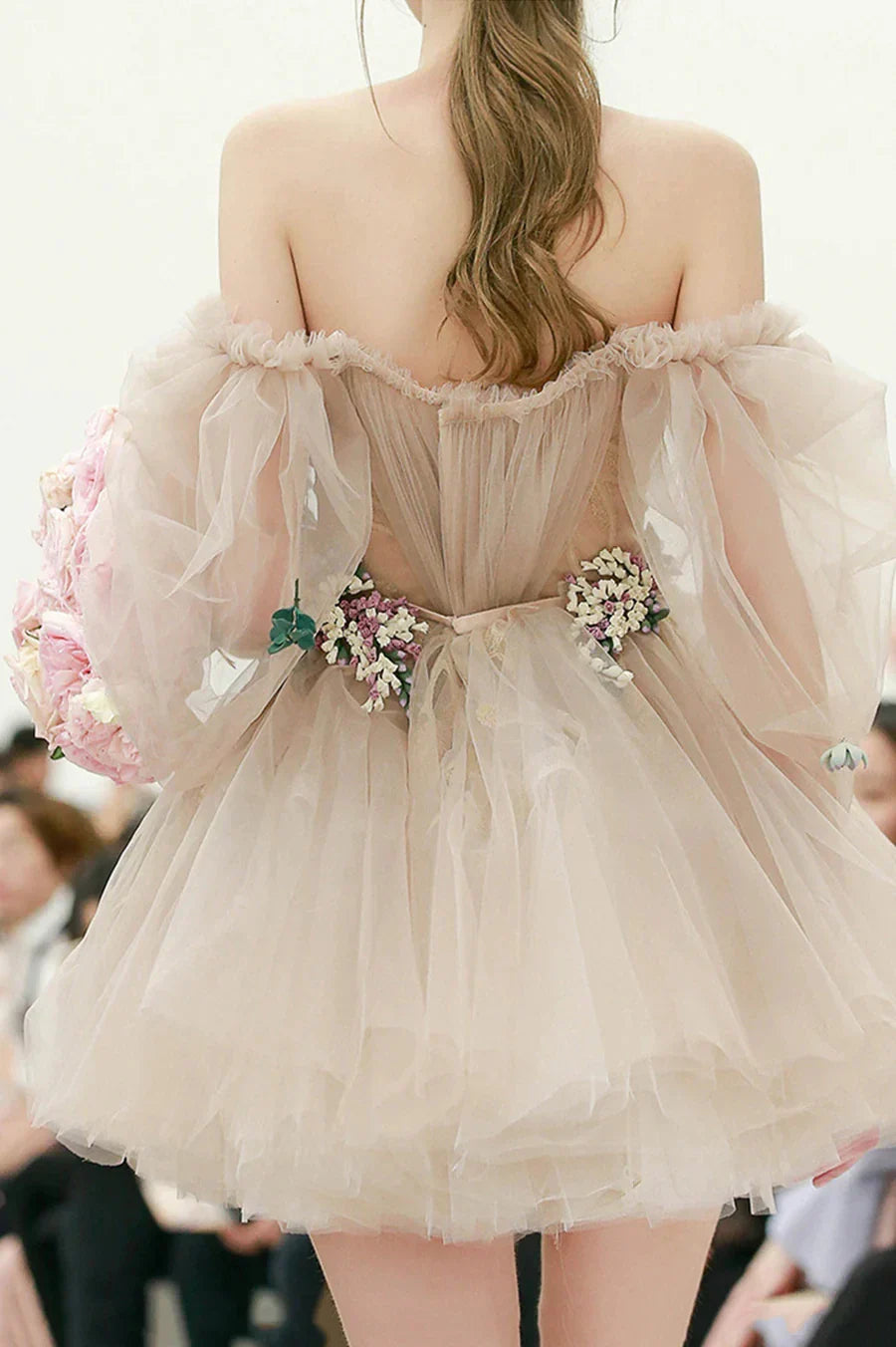Cute Tulle Short Prom Dresses A-Line Homecoming Dresses