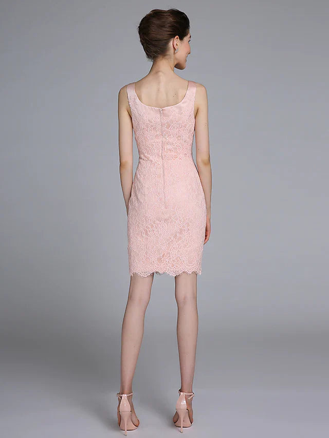 Convertible dress styled for a different look, showing satin fabric.