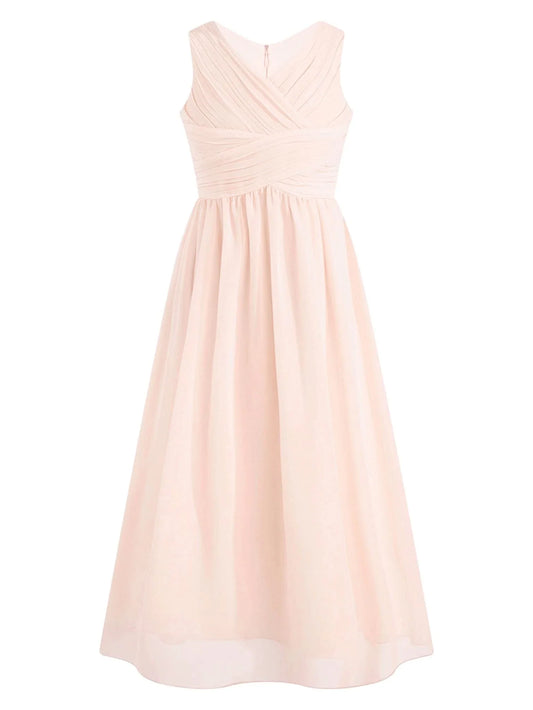 Elegant Cross - Front Ruched Bow - Tie Midi Evening Dress