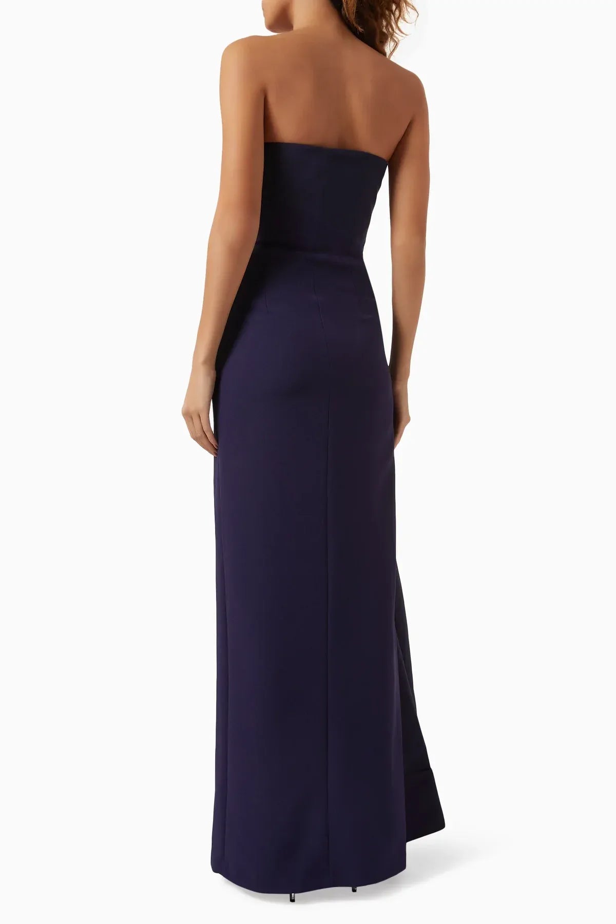 Elegant Mermaid One-Shoulder Sleeveless Ruched Satin Evening Dress