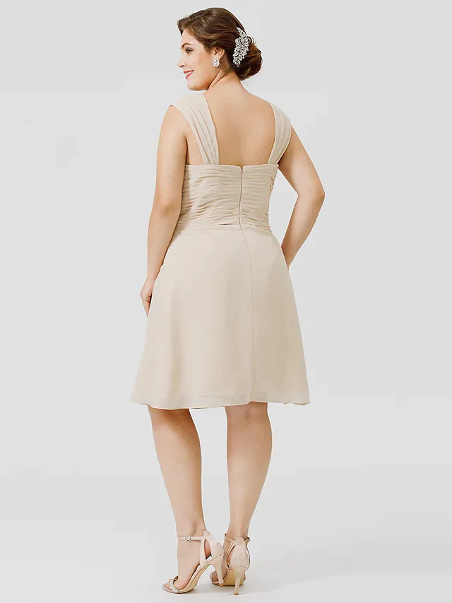 Close-up of the chiffon and lace fabric on an elegant plus size dress.