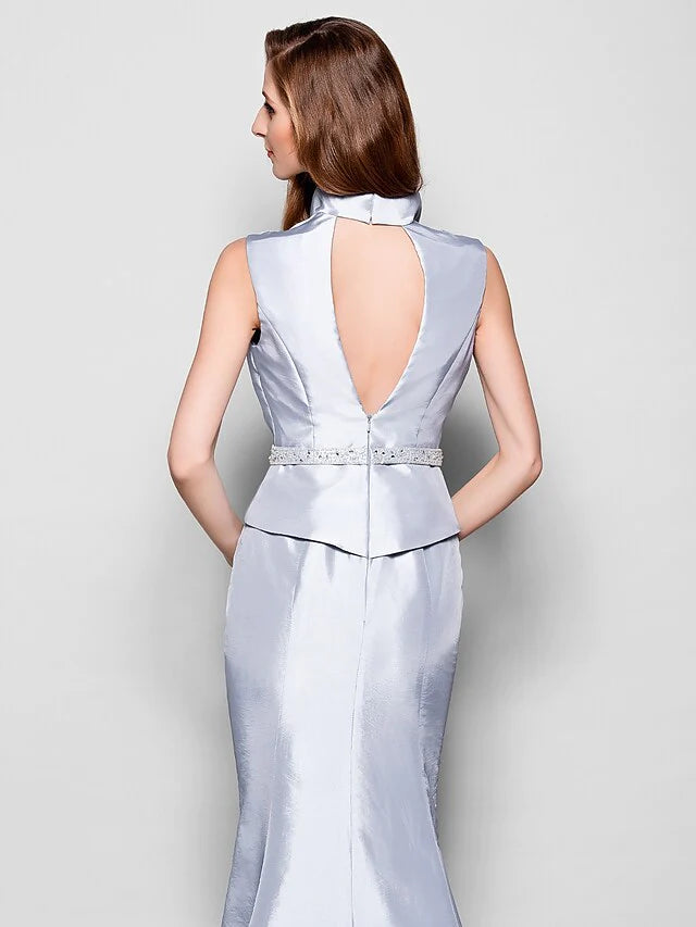 Full-length view of the elegant Mother of the Bride dress, perfect for formal events.