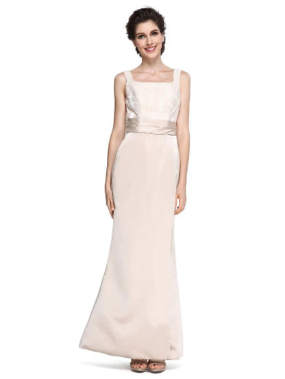 Back view of the elegant Mother of the Bride gown.