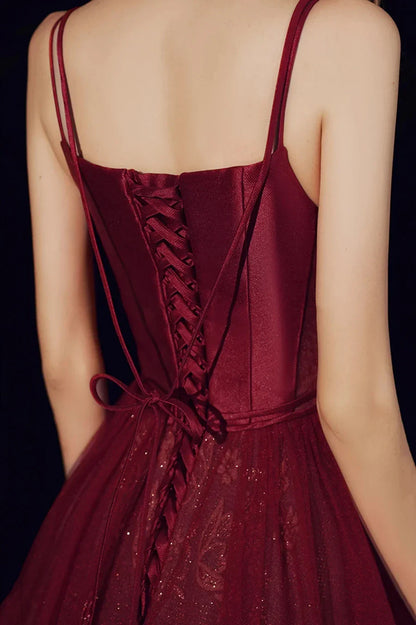 Elegant A-Line Straight Sleeveless Crisscross Back Ankle-Length Homecoming Dress for ladies