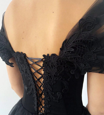 Elegant A-Line V Neck Cap Sleeve Backless Sweep/Brush Train Prom Dress