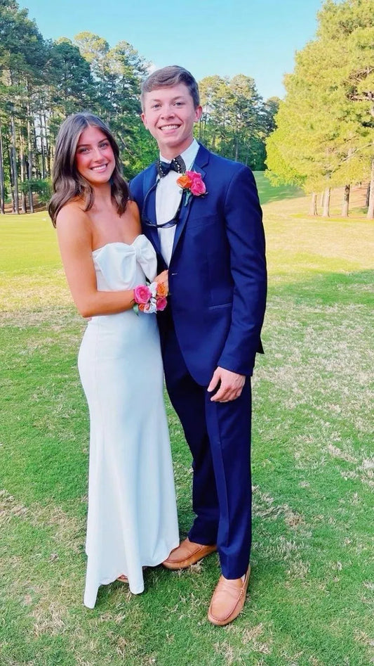 Elegant Mermaid Off Sleeves Sleeveless Pleated Satin Floor-Length Prom Dress