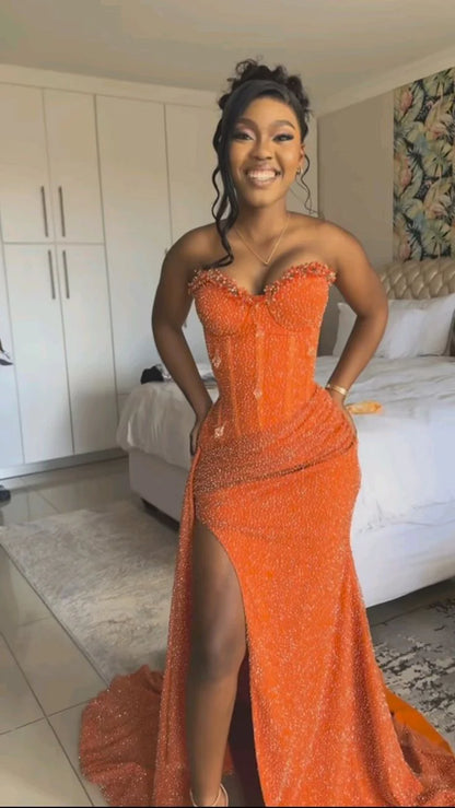 Elegant Mermaid Off the Shoulder Sleeveless Lace Up Floor-Length Prom Dress