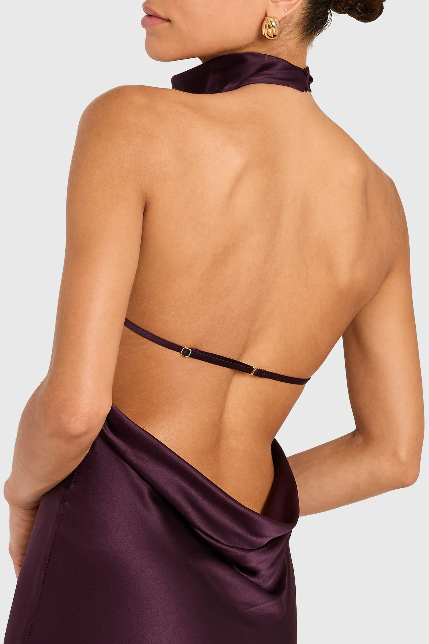 Elegant Sheath Halter Sleeveless Backless Floor Length Formal Dress