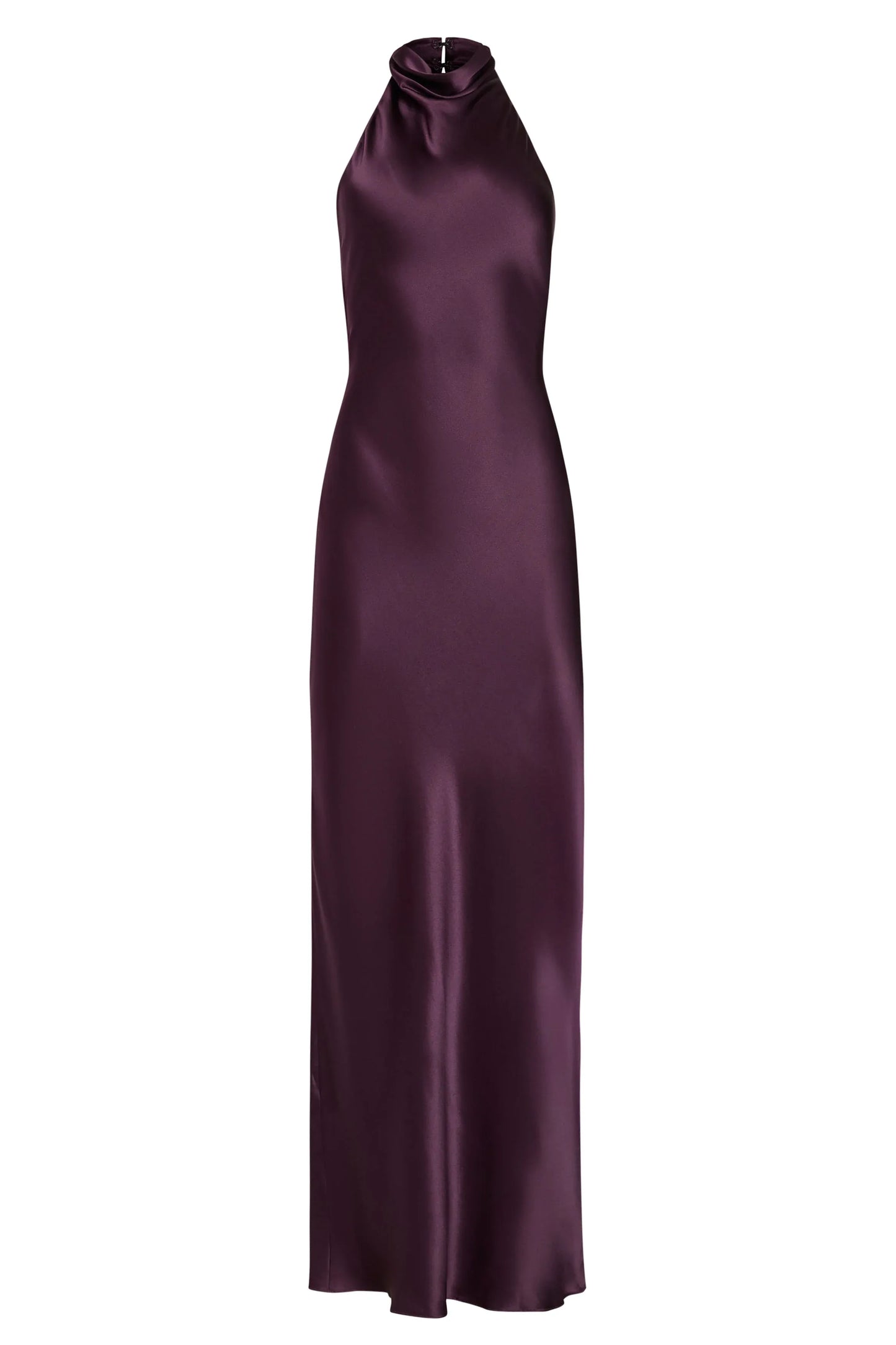 Elegant Sheath Halter Sleeveless Backless Floor Length Formal Dress