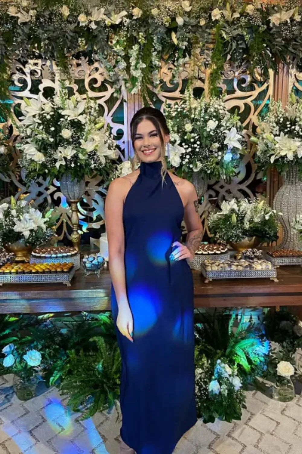 Elegant Slim Off Shoulder Sleeveless Pleated Satin Floor-Length Evening Dress